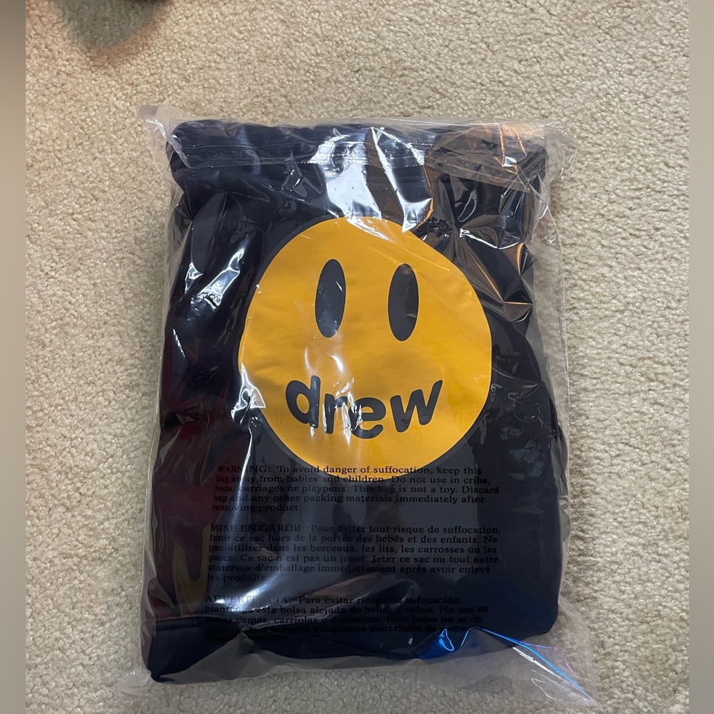 Drew House Small Black Hoodie NWT